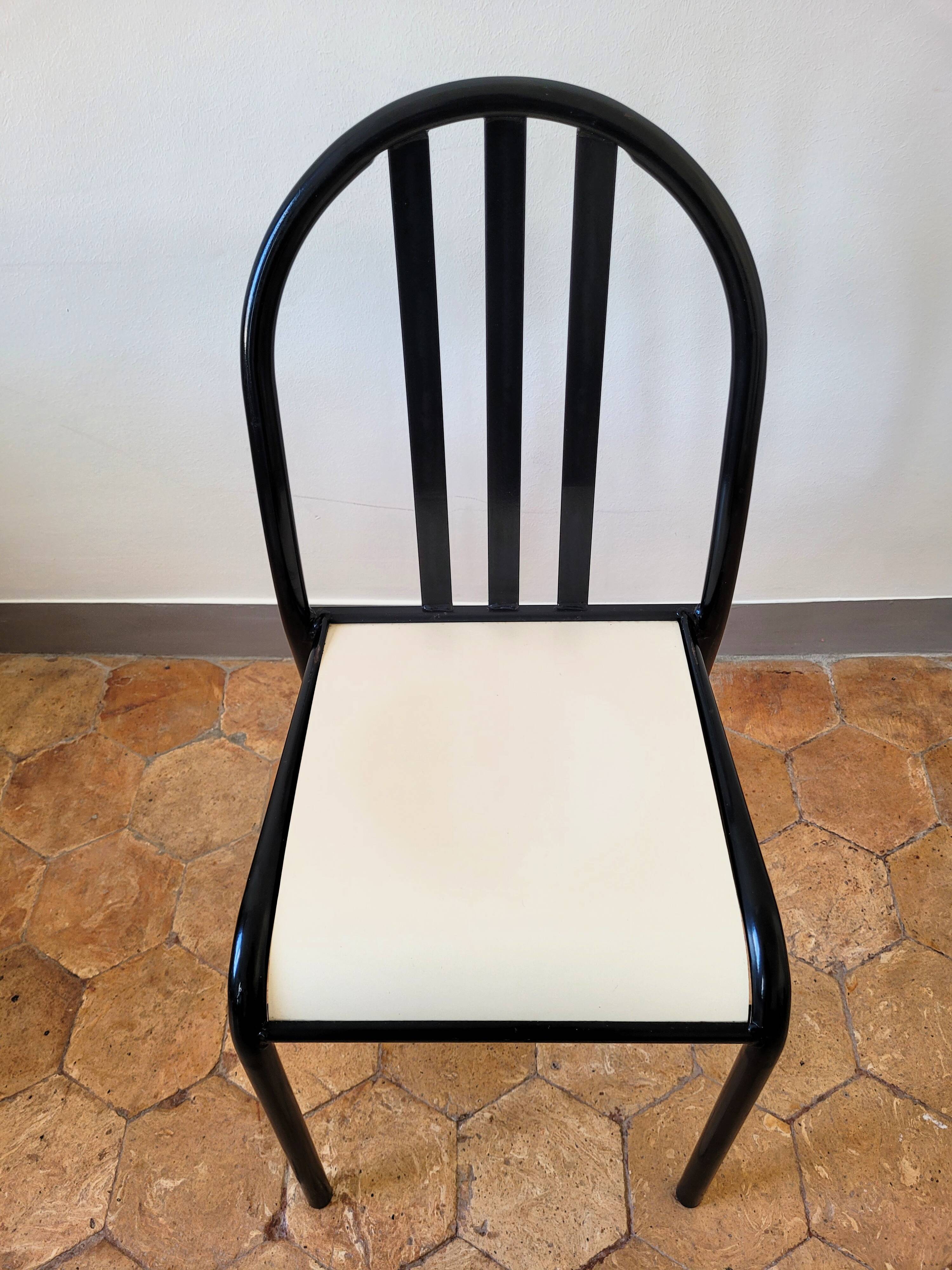 Lot de 8 Chaises dlg Robert Mallet Stevens Tubor moderniste