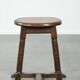 Antique Dutch oak stool from the early 19th century with a nice design