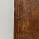 Antique french brass bistro mirror