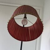 Tripod floor lamp with a ball joint and shelf - vintage 1950s