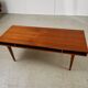 1950s Danish Teak Coffee Table with Drawers and Pull-Out Tray