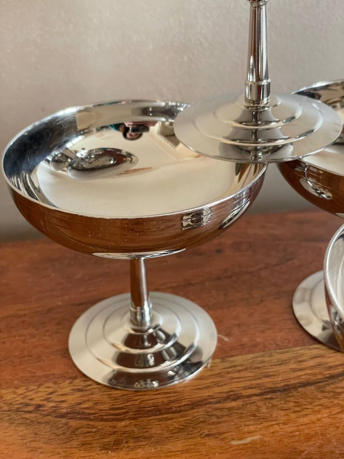 6 stainless steel cups