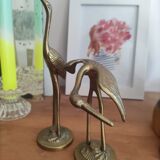 Brass heron duo