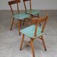 Set of 3 Czech TON Bystrice "Thonet" chairs, made of wood, 1960.