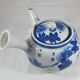small Chinese or Japanese blue and white porcelain teapot early 20th century