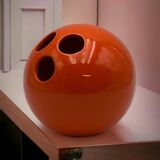 Handcrafted Ceramic Vase Bowling by Enzo Bioli for Il Picchio, 1960s