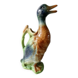 Duck pitcher in slip, Saint Clément France, 1960s