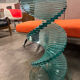 Vintage twisted glass table from the 90s.
