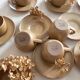 French stoneware cup and saucer