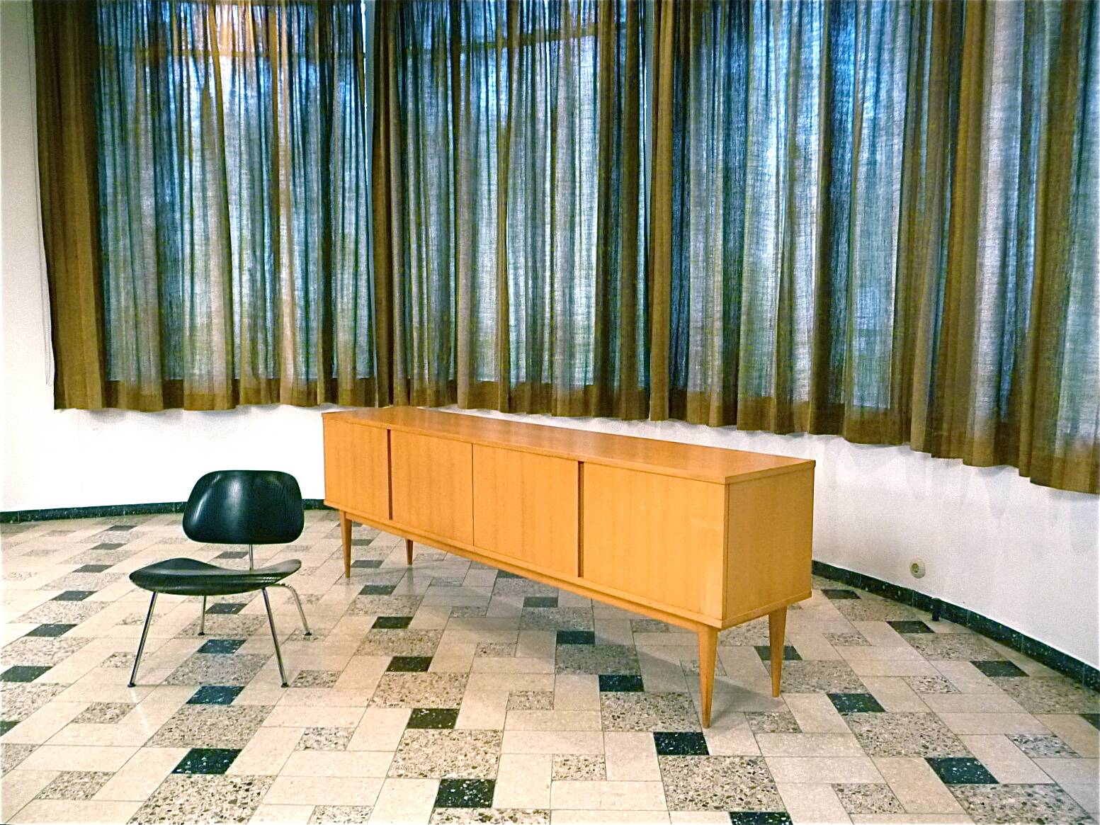 Large Minimalist Design Sideboard from WK Wohnen, Germany early 1960s