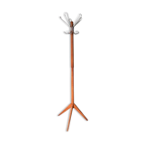 Baumann coat door chrome vintage wood