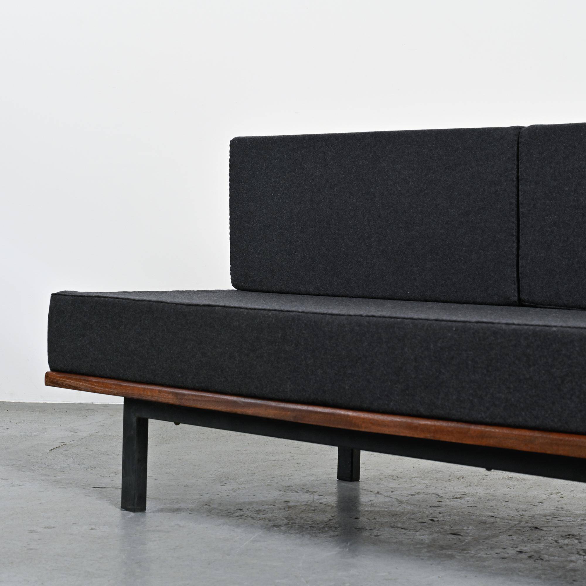 Cansado bench in mahogany by Charlotte Perriand, Mauritania, 1962
