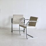 A set of eight BRNO chairs by Mies Van Der Rohe, 1980s.
