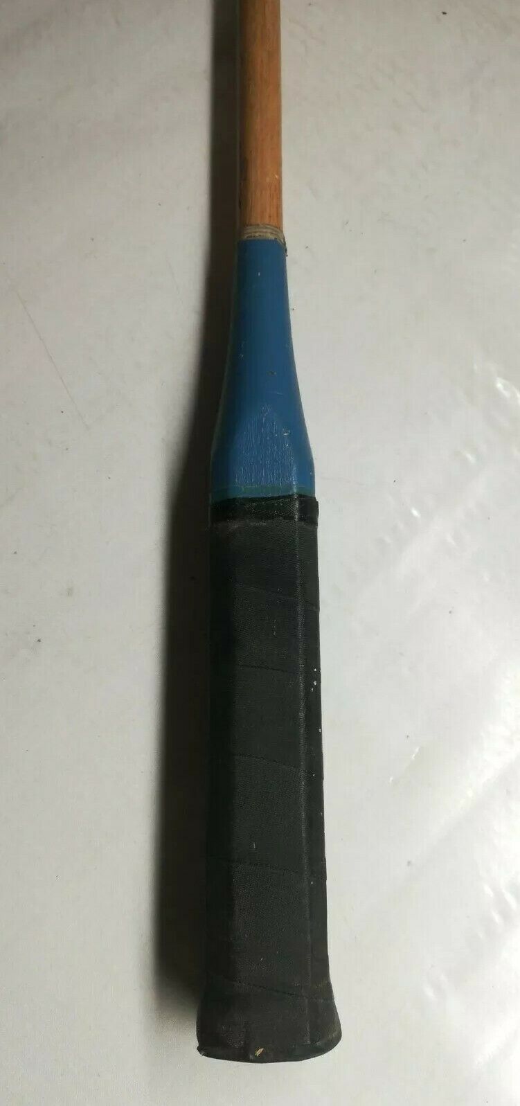 Vintage blue flash wood badminton racket