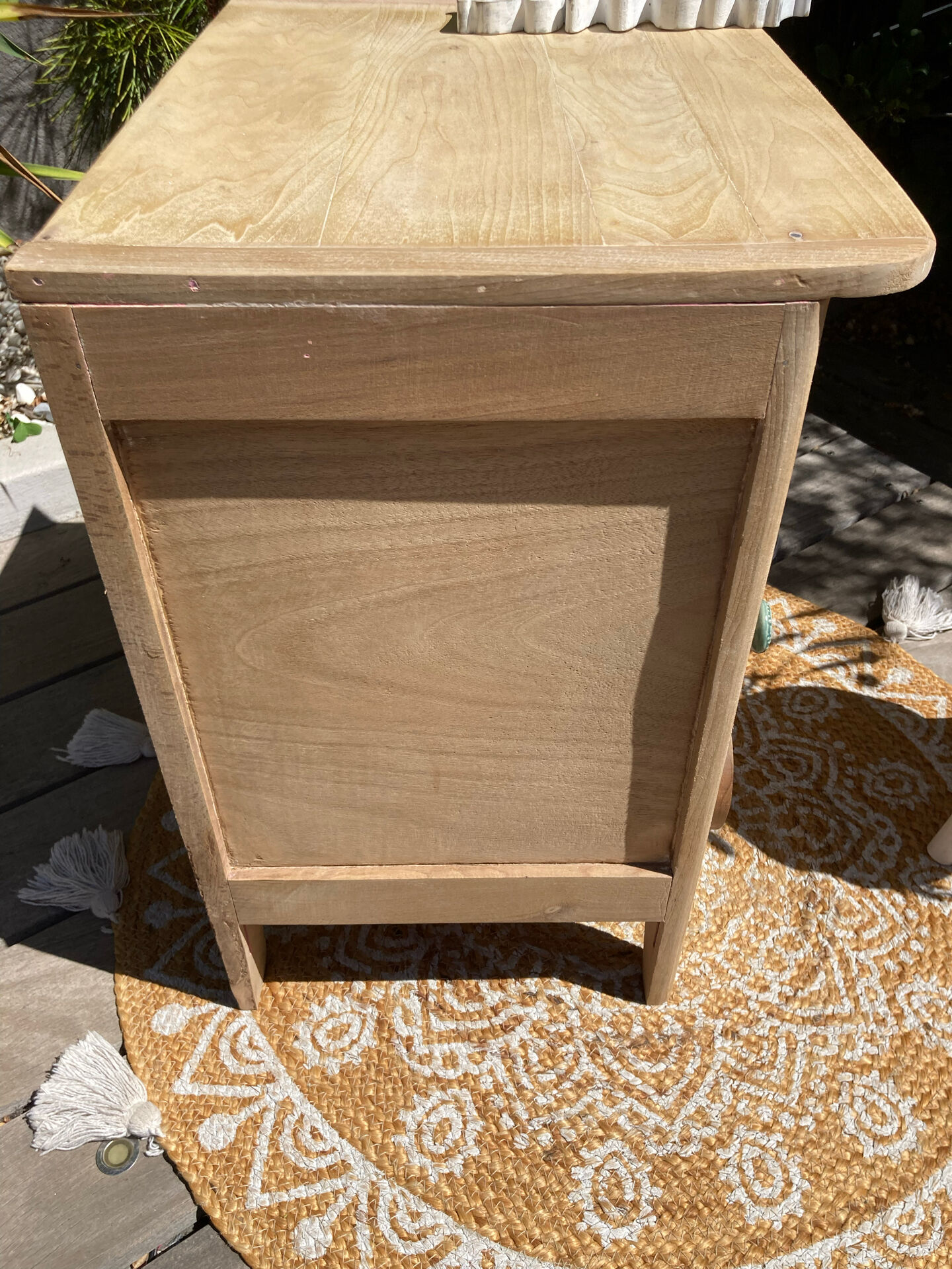 Parisian buffet (jam cupboard) in raw beech / drawer.