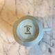 Service a café Limoges bleu ciel vintage
