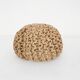 Vintage ottoman made of rope