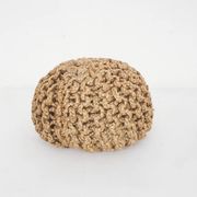 Vintage ottoman made of rope