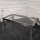 Chrome and gold metal coffee table by Romeo Rega from the 1970s.