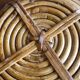 Bauhaus DLG rattan and brass bowl by Italian Gabriella Crespi