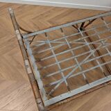 Vintage rattan bed from the 50s and 60s