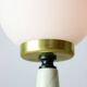 Vintage Italian Table Lamp in Brass and Marble, 1960s