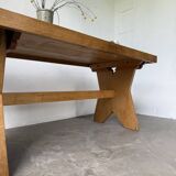 Table, mobilier de montagne en hêtre, 1950