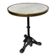Godin Parisian bistro table in cast iron and marble top
