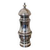 Silver metal pepper mill