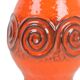 Vintage Orange Vase Jasba West Germany Pottery Retro 322 11-28
