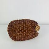 Vintage wicker rabbit basket