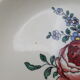 Series of 5 hollow plates Villeroy and Boch décor Mettlach flowers