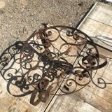 Wrought iron coffee table