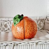 Salt and pepper in a barbotine with orange/clementine cheese