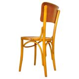 Mid Century Modern Dining Room Zebra Wood Chairs, set of six, Italy 1950s
