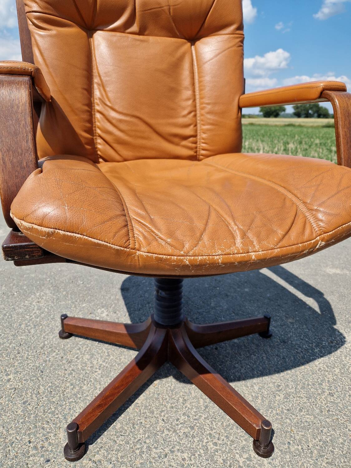 Set of 2 vintage Scandinavian armchairs co.fe.mo Italy 1970