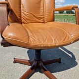 Set of 2 vintage Scandinavian armchairs co.fe.mo Italy 1970