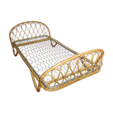 Bed basket rattan 60s