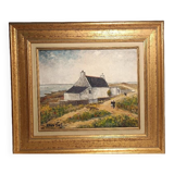 Tableau huile Quiberon "louis Dali "