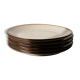 Lot d’assiettes en grès moucheté