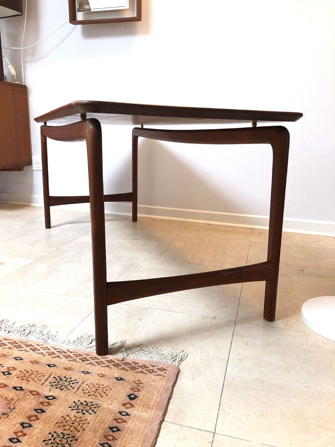 Scandinavian teak coffee table, 1950