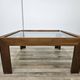 1960s coffee table by Afra and Tobia Scarpa for Cassina with smoked glass