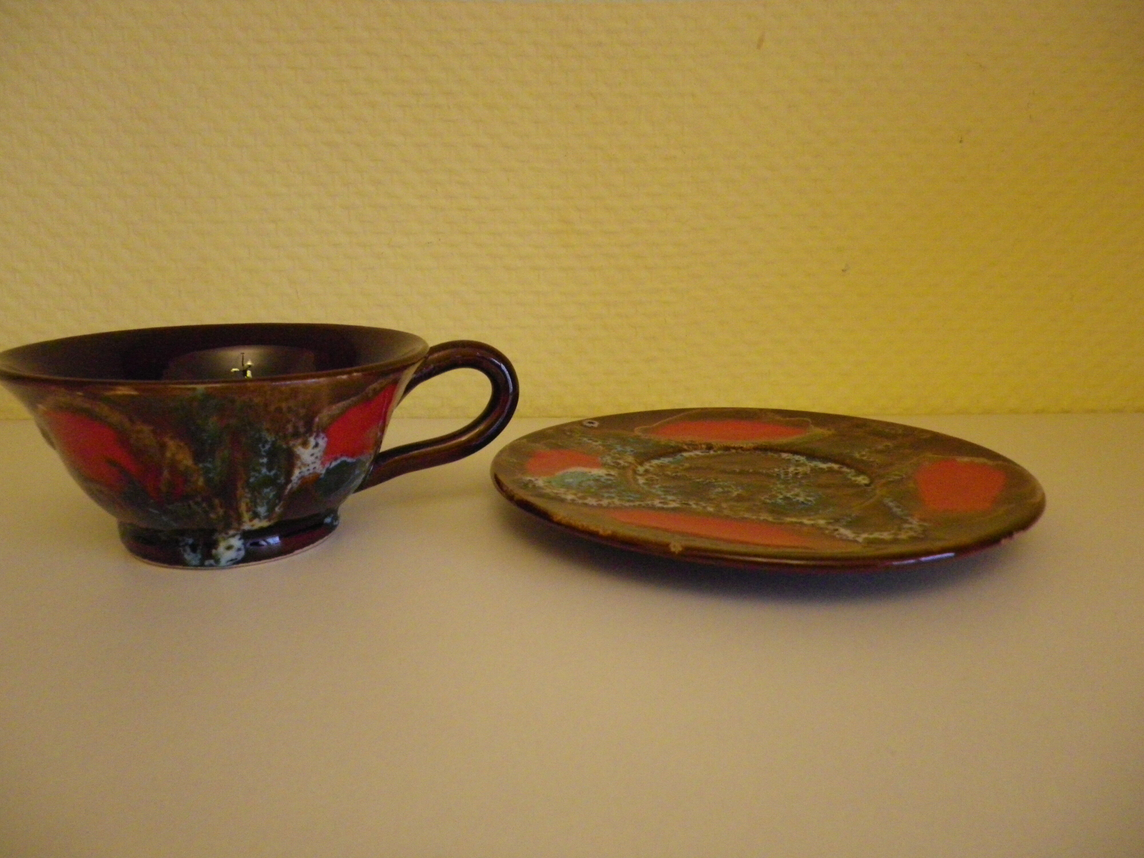 Cup and saucer - Vallauris - 80s