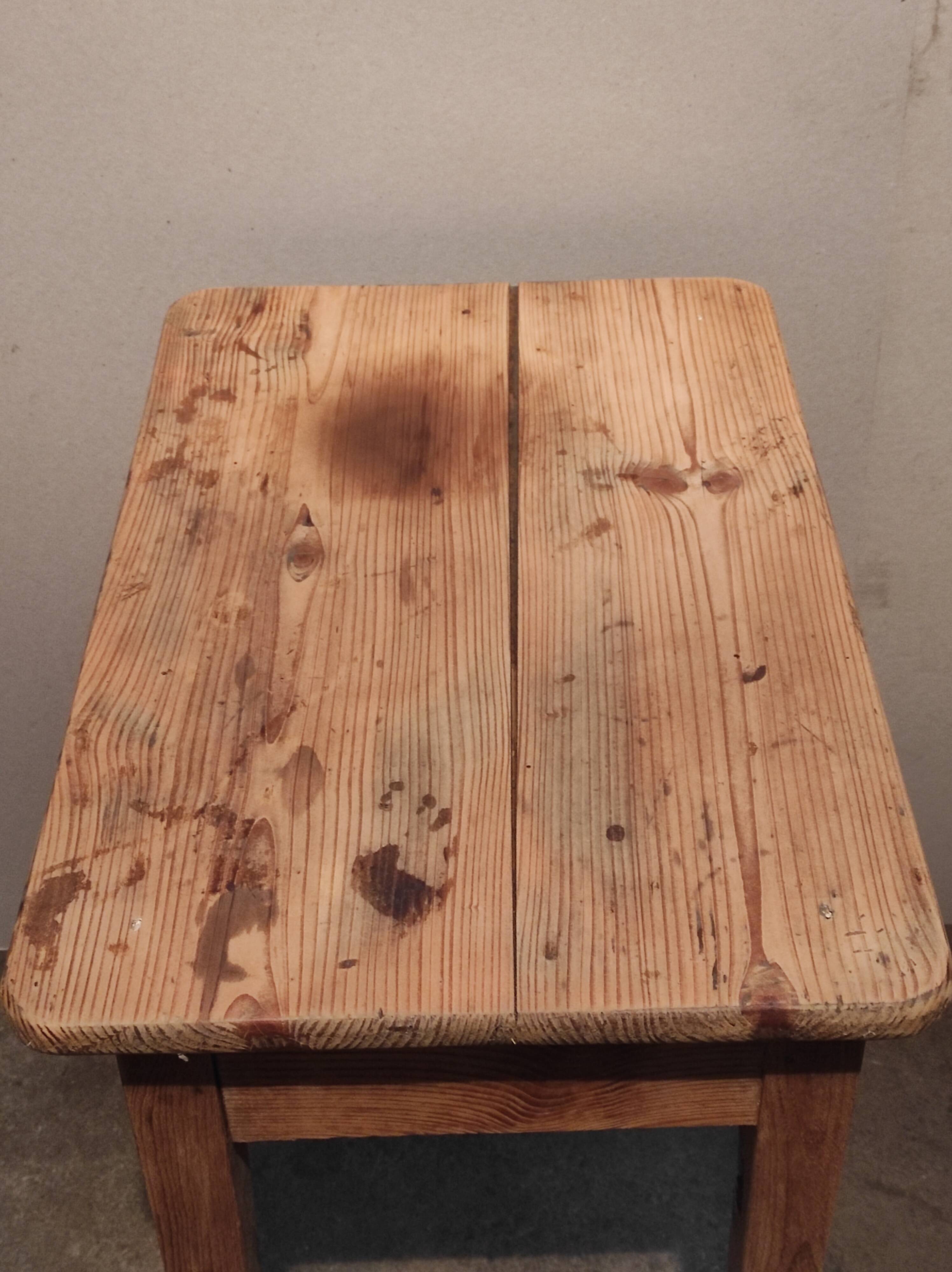 Farmhouse wooden table in fir and beech