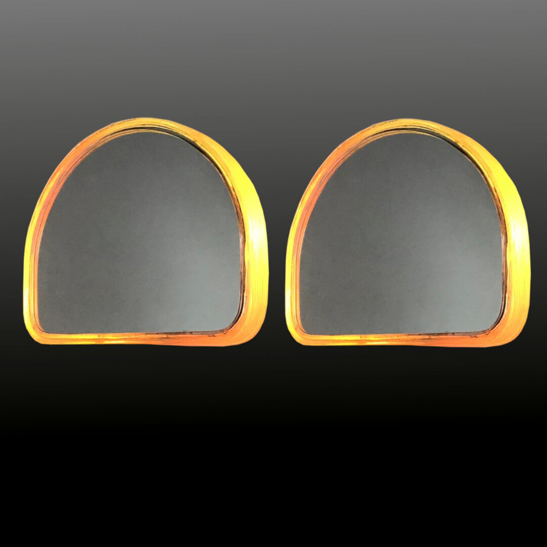 Paire de miroirs muraux lumineux, années 60/70