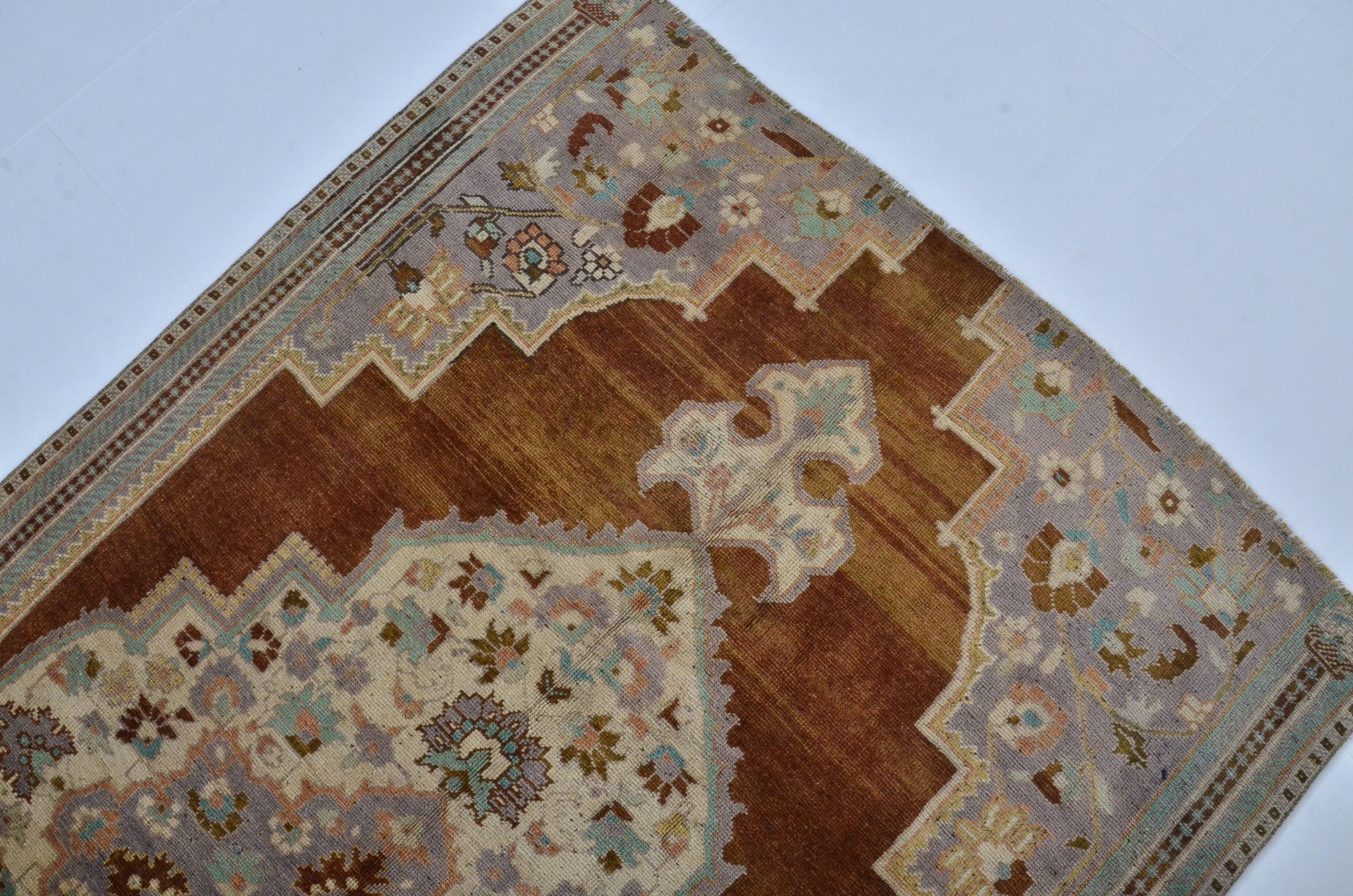 Turkish Oushak handmade rug sku 3568