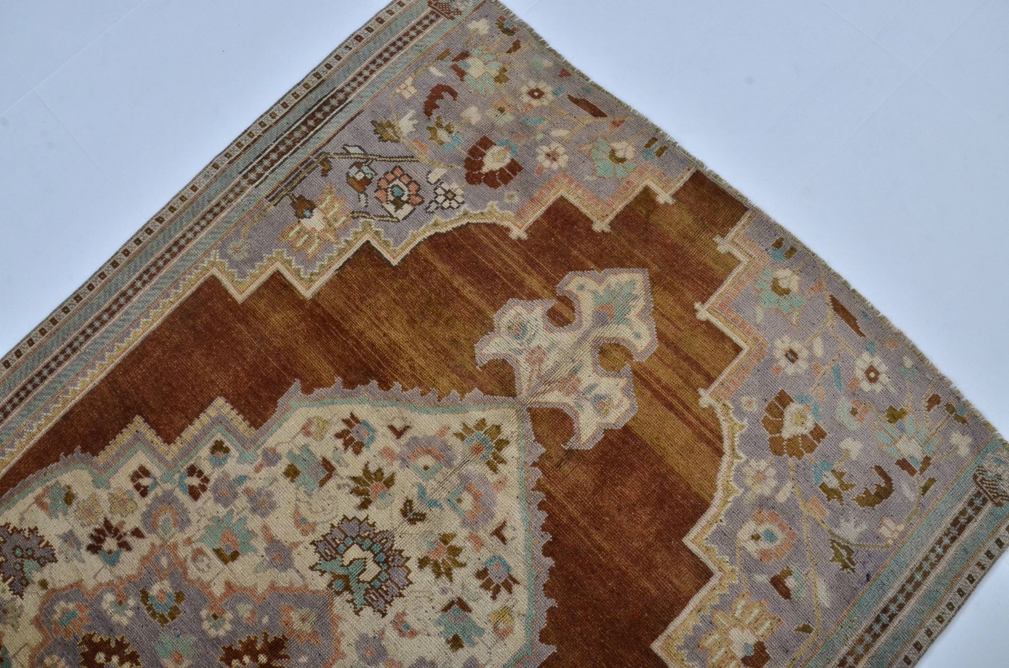 Turkish Oushak handmade rug sku 3568