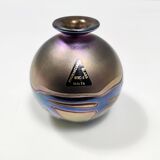 Opalescent Mdina Glass Vase from Malta