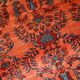 Handmade antique Persian Sarouk rug 106cm x 161cm 1900s -1B694