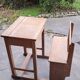 Table banc ou pupitre d'ecolier